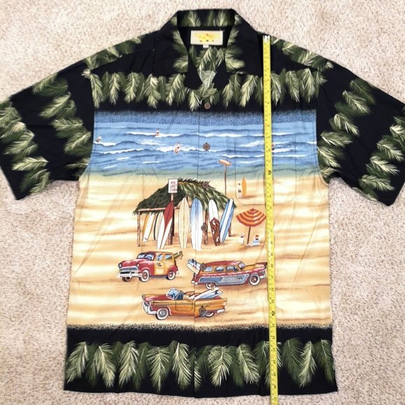 Maui Maui Hawaii Islands Vintage Cali Surf Shirt Mens M Surfing Beach Unique - Picture 5 of 5